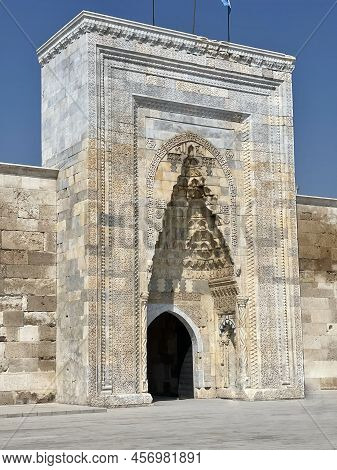 Turkey Is The Largest Caravanserai In The City Of Aksaray. Ancient Monumental
