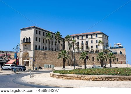 Jaffa, Israel - May 22, 2022: The Setai Hotel, Formerly A Police Station And Prison Where The Nazi C
