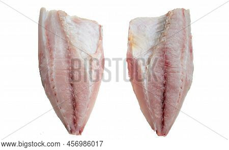 Filet Of Caranx Melampygus, Bluefin Trevally Or Black Ulua