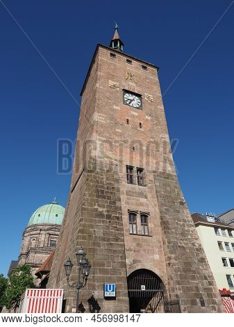 Weisser Turm White Tower In Nuernberg