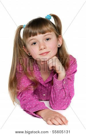 Thoughtful Small Girl