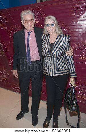 NEW YORK-DEC 16: Robert Thurman and Nena Thurman attend the 11th annual Tibet House US Benefit Auction at Christie's Auction House on December 16, 2013 in New York City.