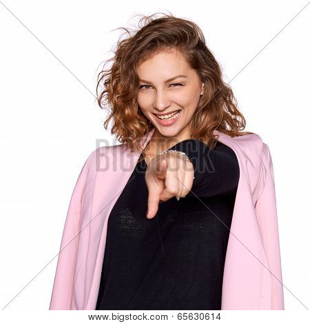 happy smiling woman