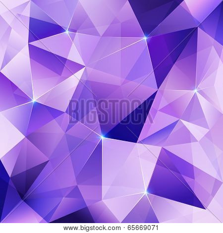 Violet crystal vector abstract background