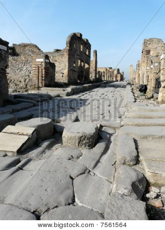 Street at the ancient Roman city of Pompeii