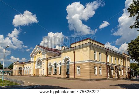 Konotop Railway Station In Ukraine, Near The Border With Russia
