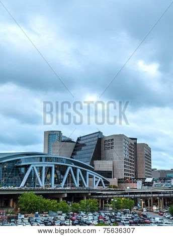Philips Arena And Cnn Center In Atlanta