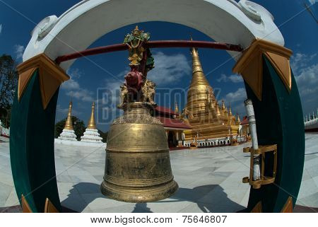 Bell In Myanmar Temple.