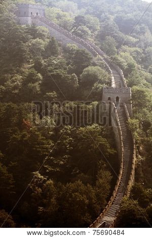 Watch Tower From The Great Wall Of China.