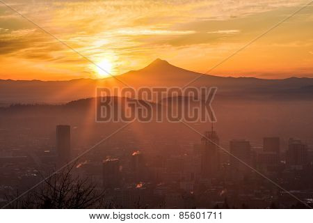 Beautiful Vista Of Portland, Oregon