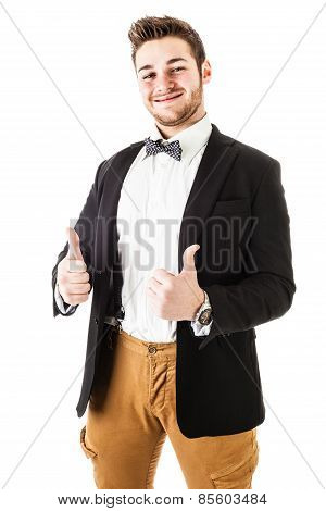 Thumbs Up And Smiling