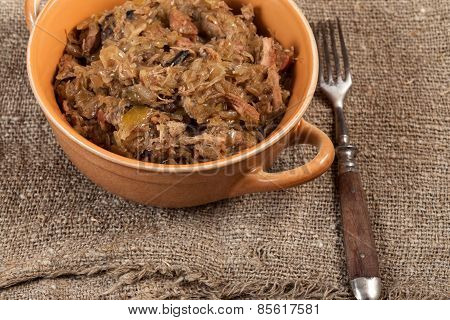 Traditional Polish Sauerkraut.