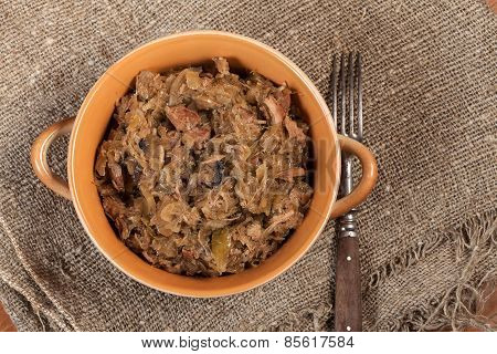 Traditional Polish Sauerkraut.