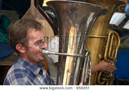 Tuba player