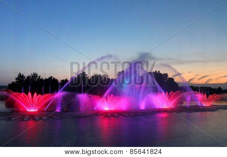 Biggest Fountain On The River Was Opened In Vinnytsia, Ukraine