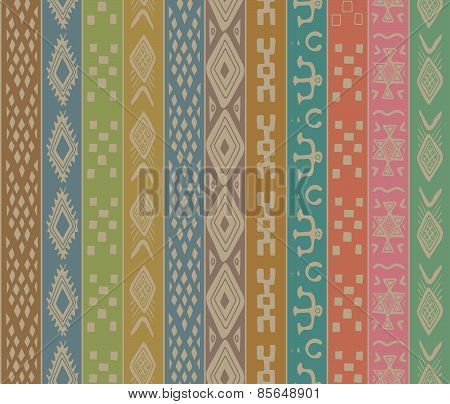Tribal vector seamless pattern.