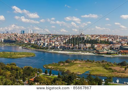 Beautiful view of Istanbul and the Golden Horn