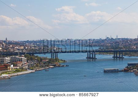 Bridge over the Golden Horn in Istanbul
