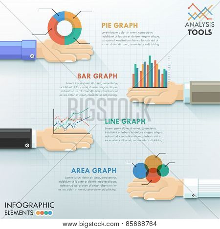 Modern infographic option template