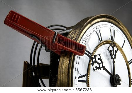 Clothespin Stop The Clock.
