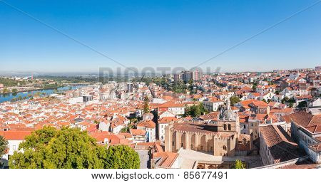 Panoramic View Of Coimbra In Portugal