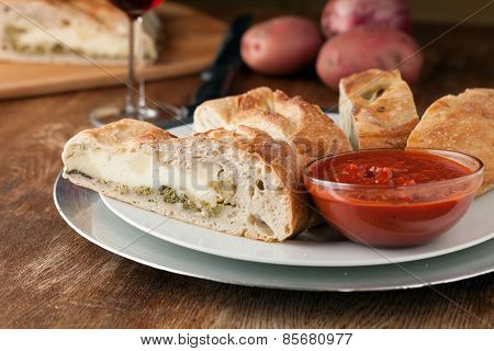 Fresh Sliced Stromboli Stuffed Bread