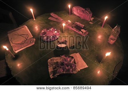 detail of worship during Shiva Ratri Hindu ceremony, Nepal