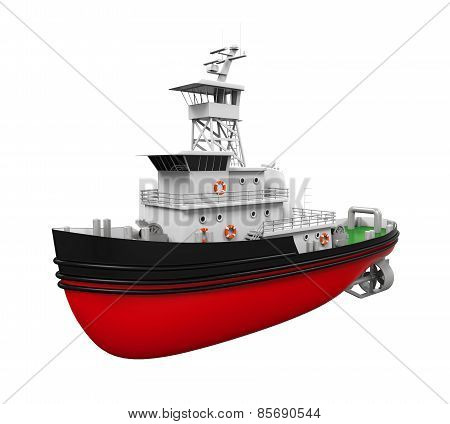 Tugboat Isolated