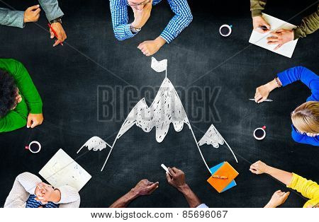 Goal Target Success Aspiration Aim Conquering Concept