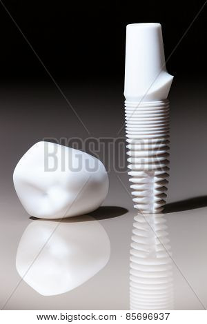Models of dental  implants