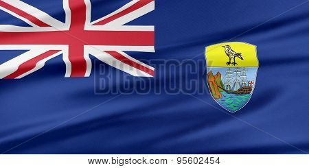 Saint Helena, Ascension And Tristan Da Cunha Flag.
