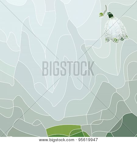 Snowdrop Spring Background.