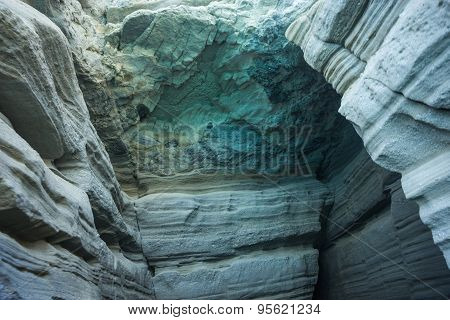 Picturesque Sea Landscape And White Rocks At Kleftiko, Milos, Greece