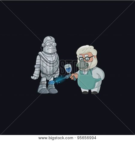 Professor paint robot