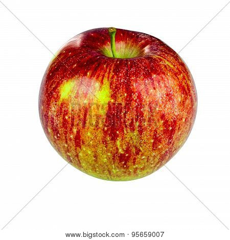 Red Fuji Apple On White Background
