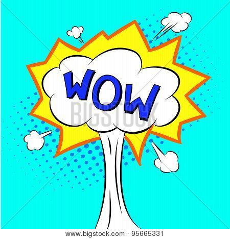 Comic Speech Bubble WOW