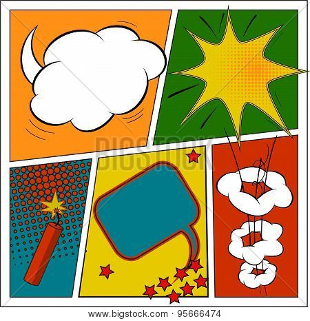 Comics bubble Set
