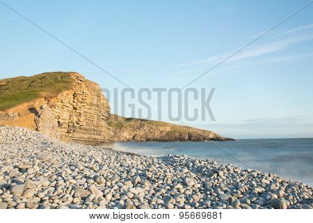 Landscape Picture Of A Beach In Wales