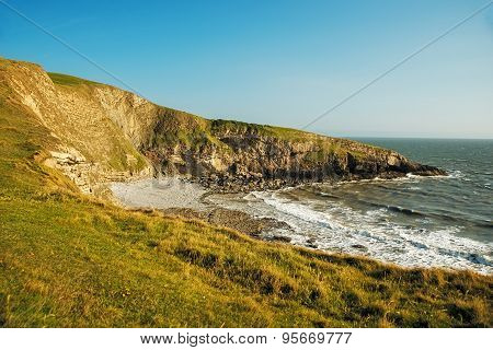 Landscape Picture Of A Beach In Wales