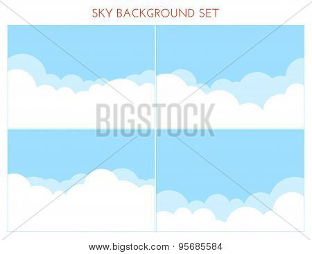Set of Sky Background.