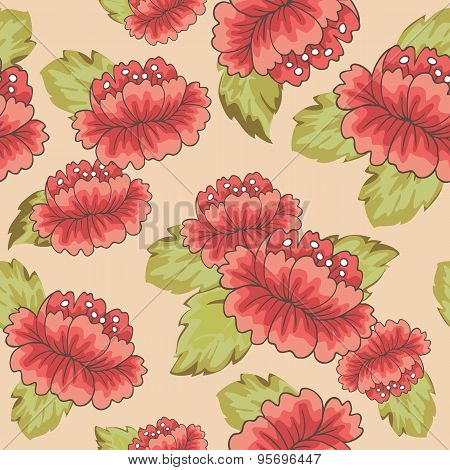 Seamless patterns with flowers vector