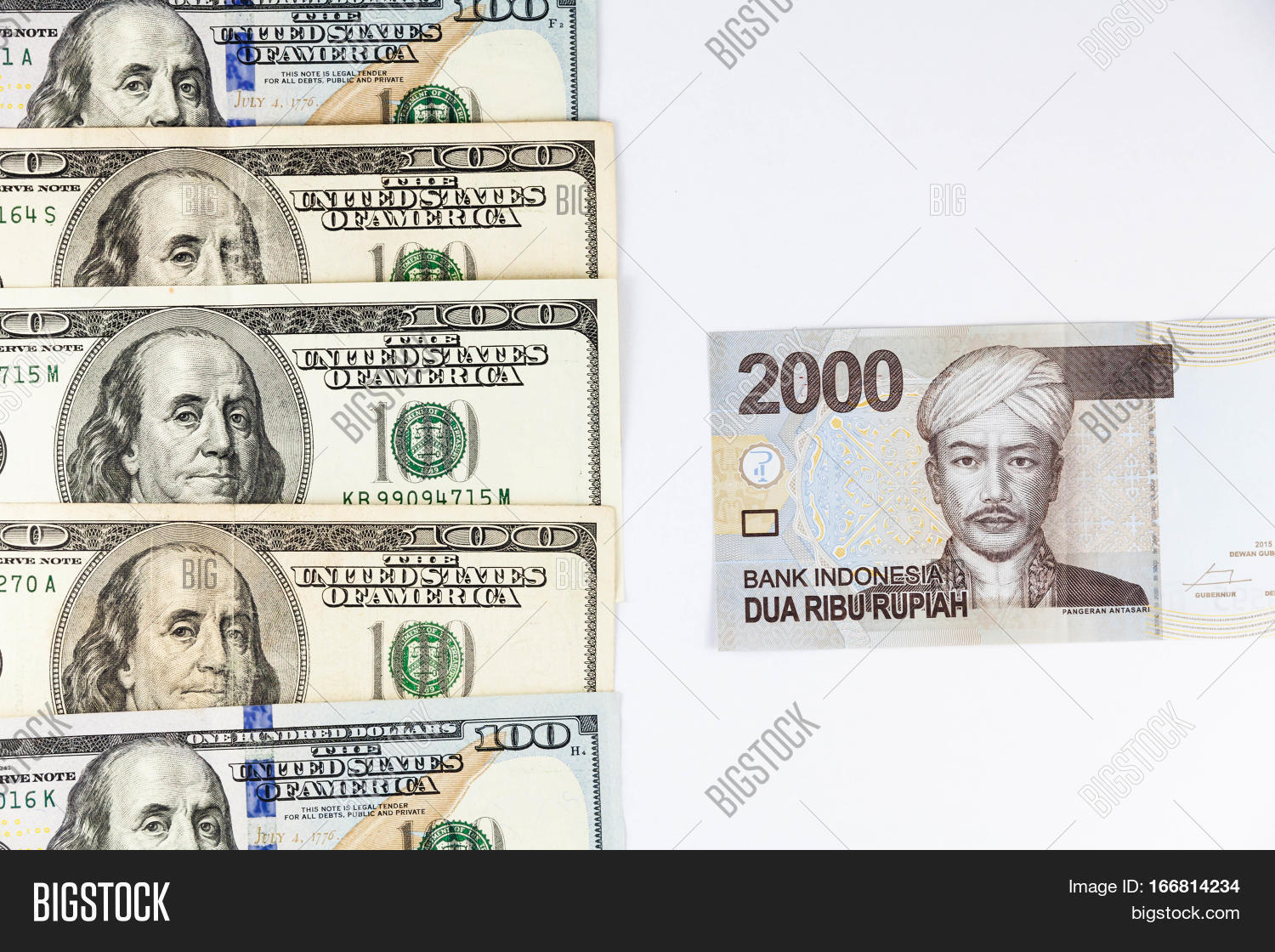 Close View Us Dollar Image Photo Free Trial Stock Close Up View Of Us Dollar And Indonesia Rupiah Indicating Strong Currency Exchange Rate