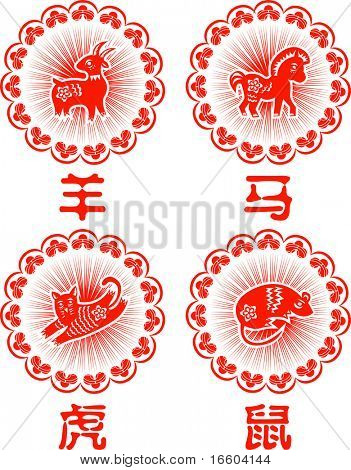 Chinesisches Papier Schnitt