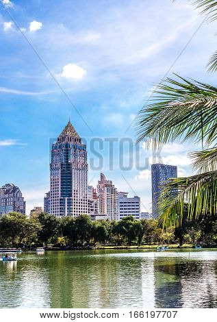 Bangkok, Thailand - November 27, 2016 : Lumpini Park