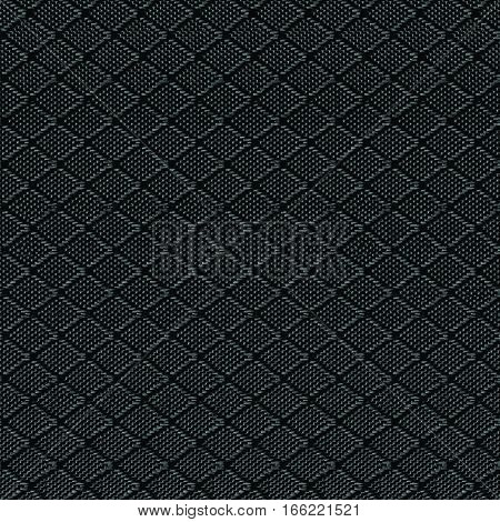 Black Nylon Fabric Background Texture, Large Detailed Textured Macro Closeup Pattern, Textile Copy Space