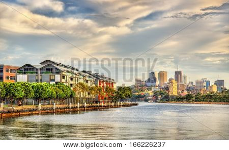 View of Pyrmont Bay in Sydney - Australia, New South Wales