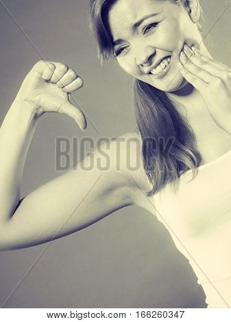 Woman Suffering From Tooth Pain