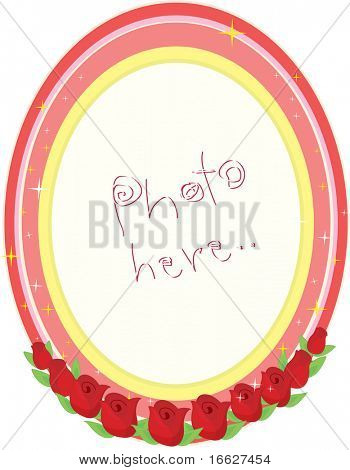 illustration de photoframe sur blanc