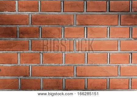 old cracked Brown brick wall texture cement