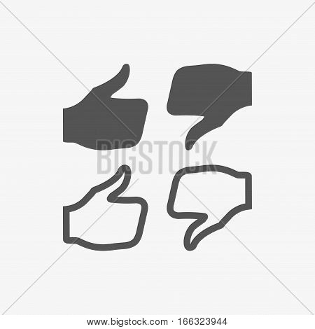 stock vector thumbs up icon vector like icon social network vector icon for app web site etc